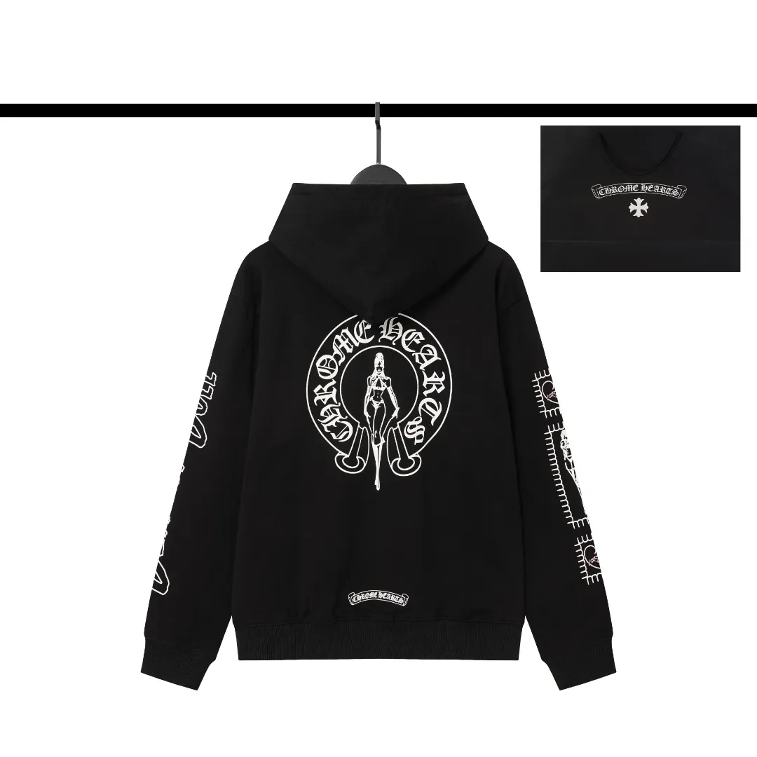 8609 Chrome Hearts Deadly Doll ， + / ， ， Same Style 1:1 ，， 1：1 。Black S x L